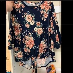 Boutique front tie top